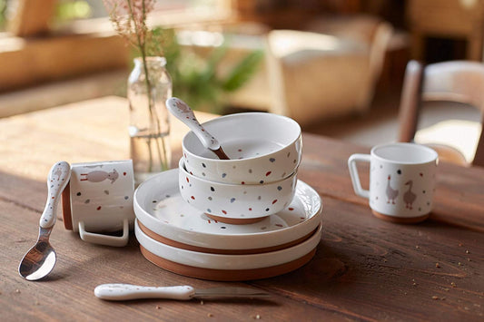 LASSIG Tiny Farmer súprava porcelánového riadu