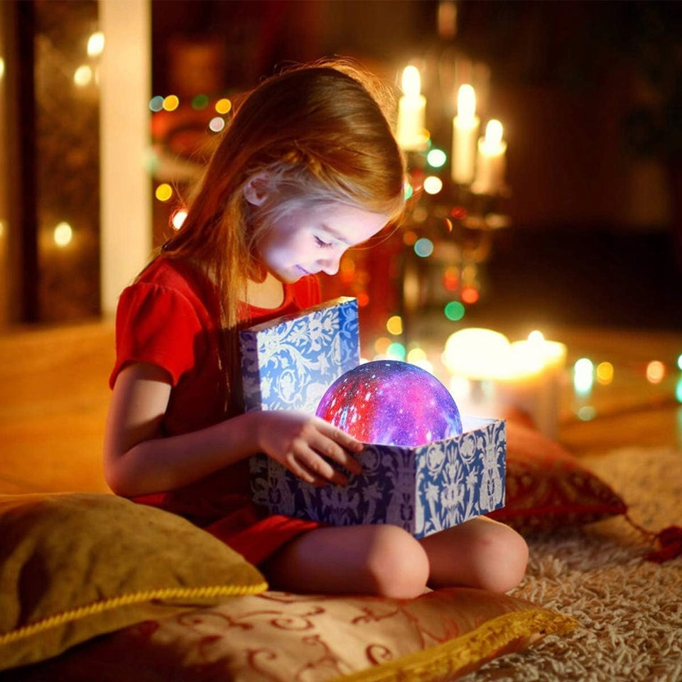 BAKTH Galaxie Lampnight light + remote controlage 0 +multicolourdiameter 15 cmrechargeable power supply (USB
