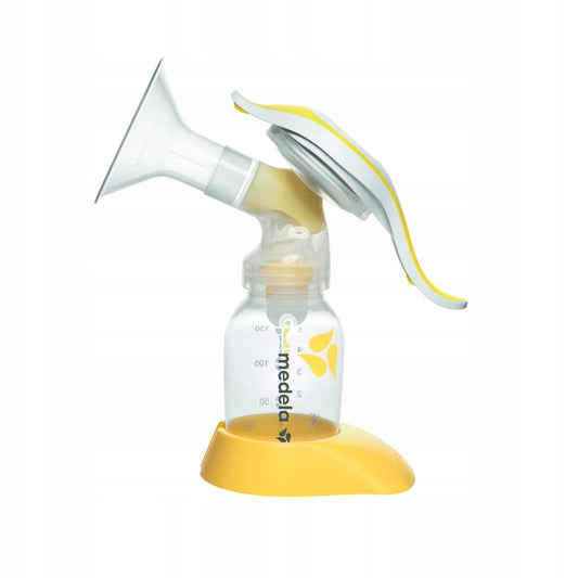 MEDELA Harmony 005.2052 laktator ręczny 2-fazowy U, żółty, używany, do odciągania pokarmu