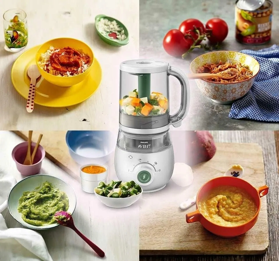 PHILIPS AVENT SCF885/01 4in1 Dampfgarer Mixer Flaschenwärmer Auftaufunktion 1000ml
