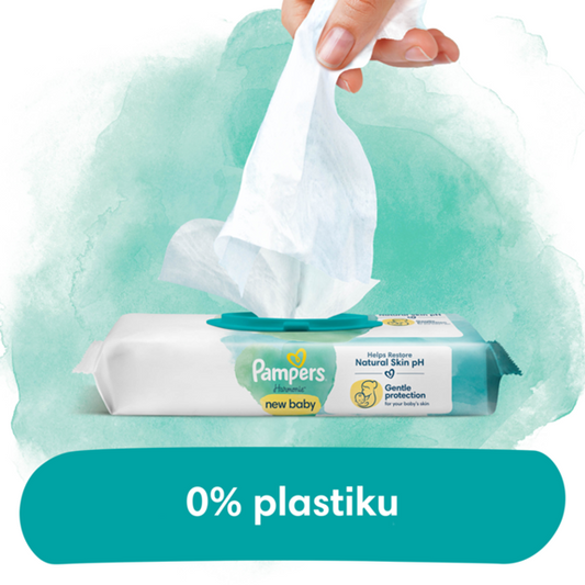 PAMPERS HARMONIE vlhčené obrúsky NEW BABY x46