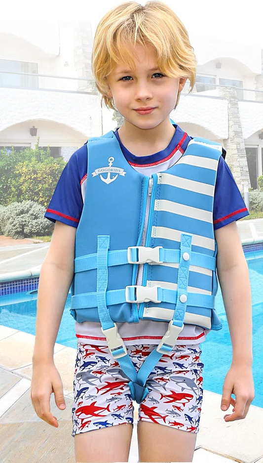GOGOKIDS neoprénová plávacia vesta 4 – 6 rokov 18 – 25 kg