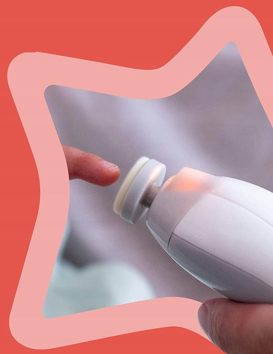 TOMMEE TIPPEE elektrische Nagelfeile mit LED-Licht für Babys und Erwachsene