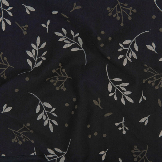 DOOKY SEAT COVER 1 pokrowiec na fotelik UNIWERSALNY, czarny wzór w liście