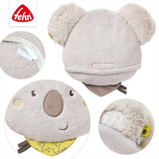 FEHN Koala Australia plyšový termofor s čerešňovými kôstkami 20 x 20 cm