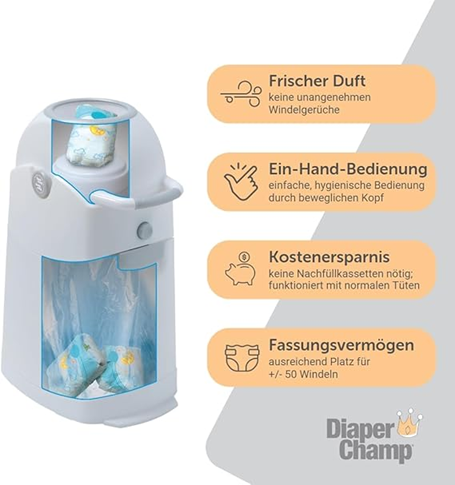 DIAPER CHAMP kosz na zużyte pieluchy