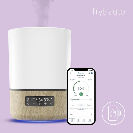 MAXI-COSI Breathe diaľkovo ovládaný zvlhčovač vzduchu, 24 h, aplikácia Connected Home