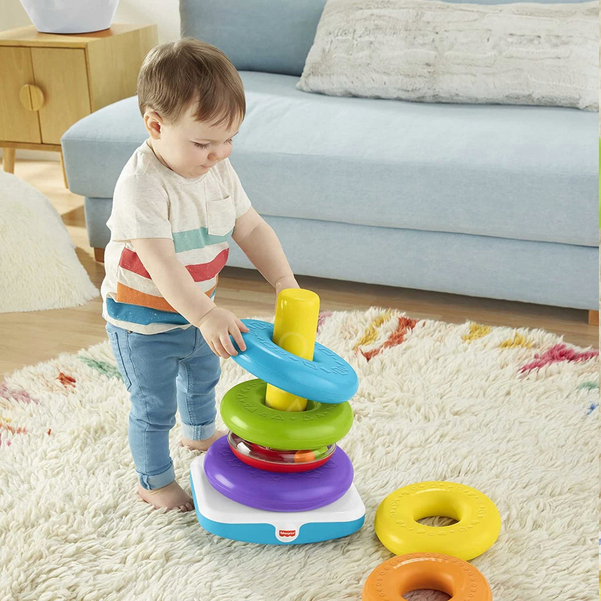 FISHER-PRICE giga pyramída z krúžkov