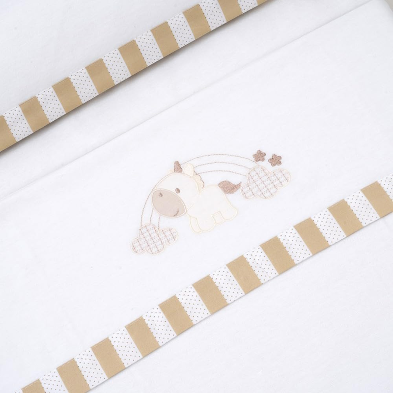 INTERBABY 3-dielna súprava posteľnej bielizne 60x120 / 40x60 / 110x155