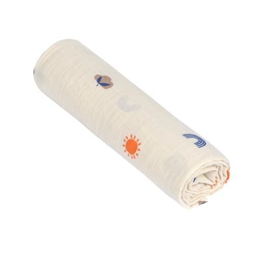 LÄSSIG Blossom Nature muslin swaddle 120x120 cm