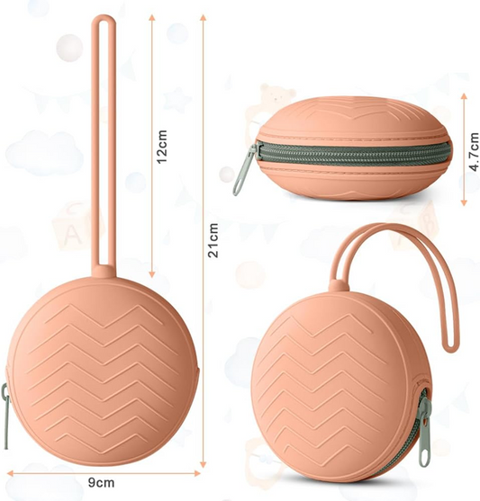 AOLSO universelles Silikon-Schnulleretui, Durchmesser 9 cm