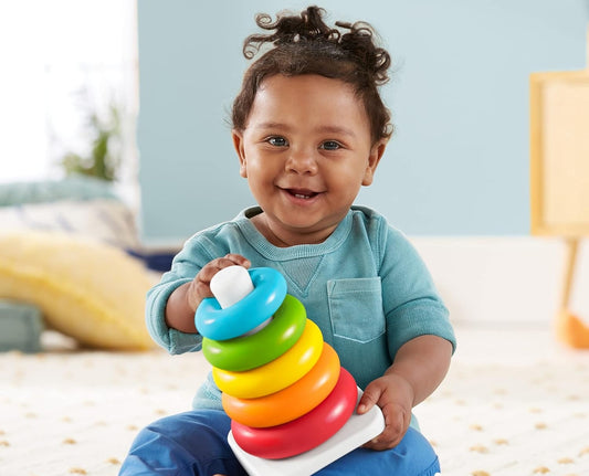 FISHER-PRICE Rock-a-Stack piramidă cu 5 inele 21 cm