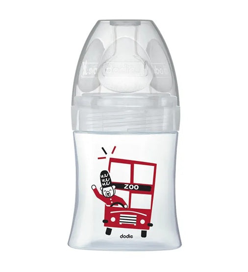 DODIE Sensation+ LONDÝN sklenená fľaša 150 ml 0–6 m cumlík 1 pomalý prietok