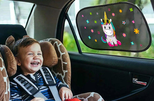 AlmaLuna parasole per finestrino auto protezione solare UV 50 2 pezzi