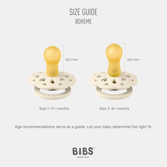 BIBS BOHEME smoczki uspokajające 2pack 6msc+