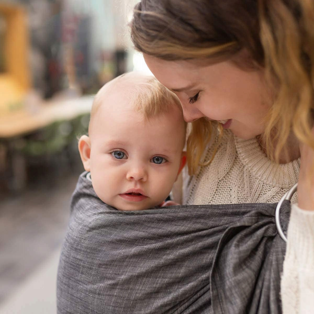 HOPPEDIZ fascia ad anelli per portare il bambino
