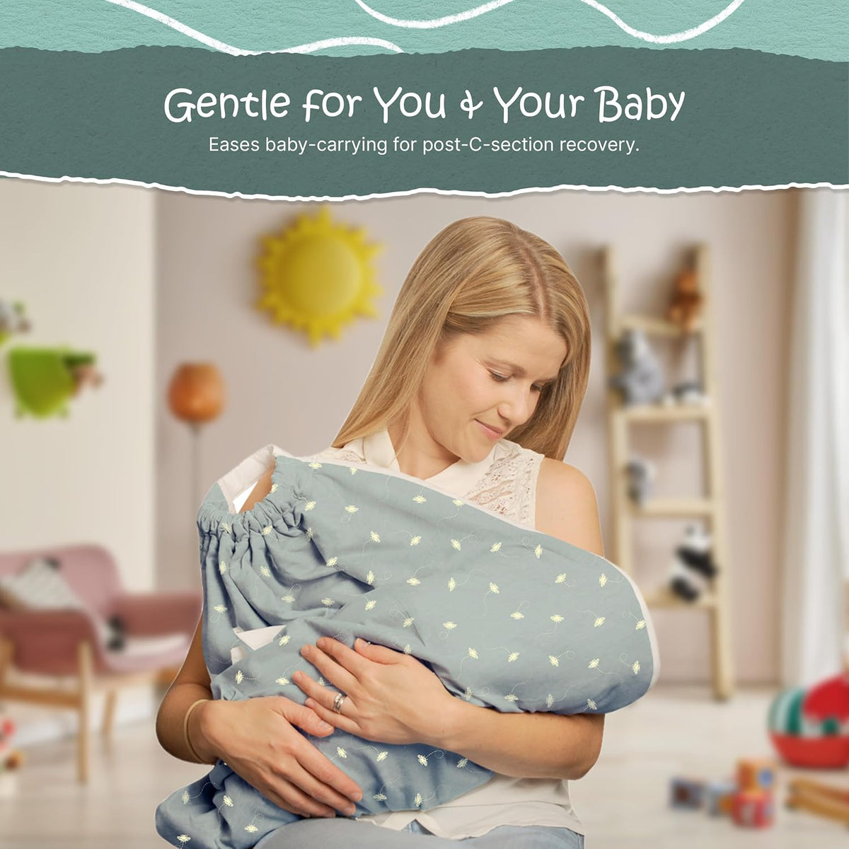 SNUGGLEBUND Baby Bumble zavinovačka a nosič EKO BAVLNA 0-6 mes.
