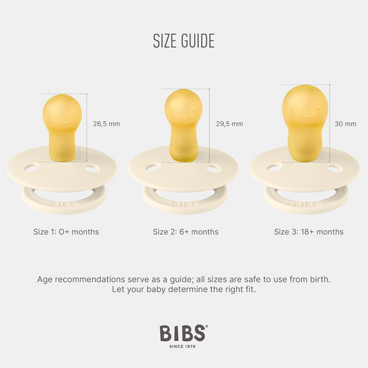 BIBS COLOUR cumlíky 2pack kaučuk 0-6 msc