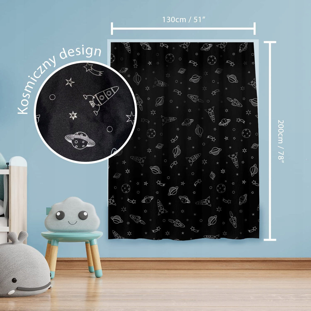 Tenda oscurante con ventose 130x200