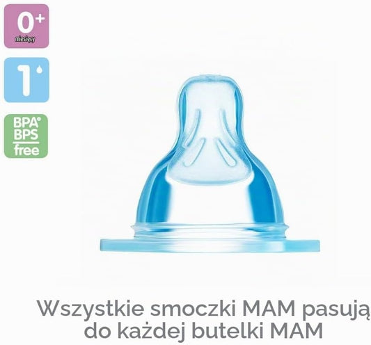 MAM cumlíky na fľaše veľkosť 1 SkinSoft 0m+ x2