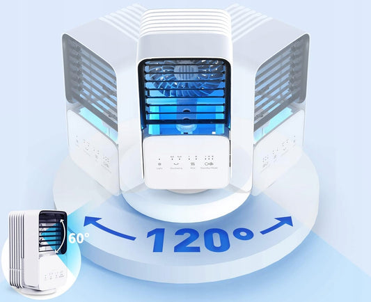 OMISOON Air Cooler mini klimatizácia 700 ml s dotykovým panelom a lampičkou