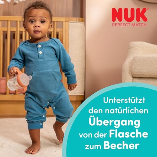 NUK Perfect Match Learner kubek 150 ml 6m+ Kubuś Puchatek, treningowy kubek z uchwytami i systemem przeciw wyciekaniu
