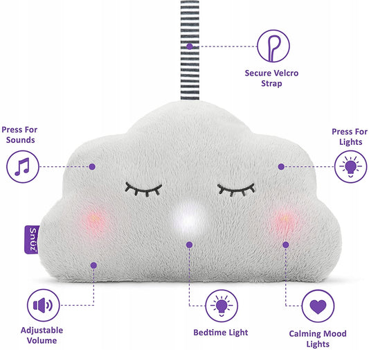 SNUZcloud obláček USÍNAČ šum BÍJENÍ srdce