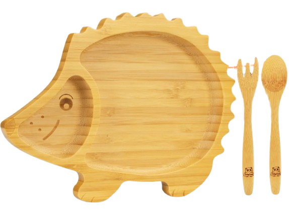 BABYLOVIT hedgehog bowl + stalk and fork