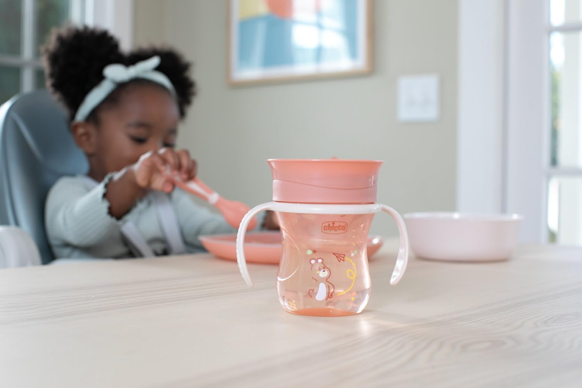 CHICCO Perfect Cup εκπαιδευτικό ποτηράκι με στόμιο 360 μοιρών, 200 ml, 12 m+