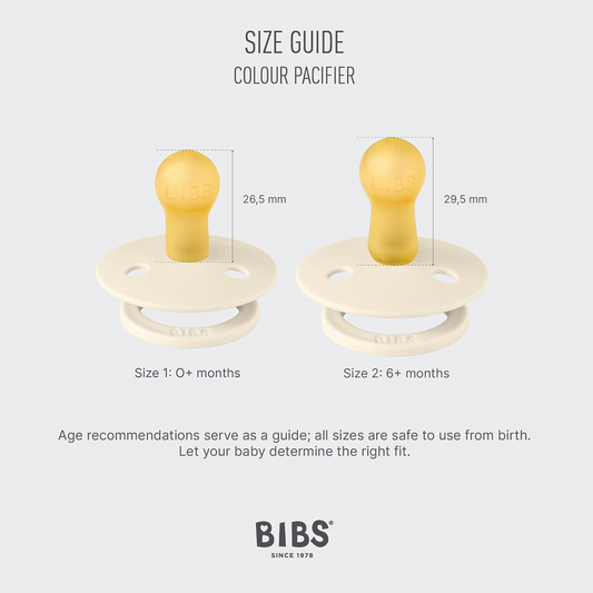 BIBS COLOUR 2 round rubber pacifiers