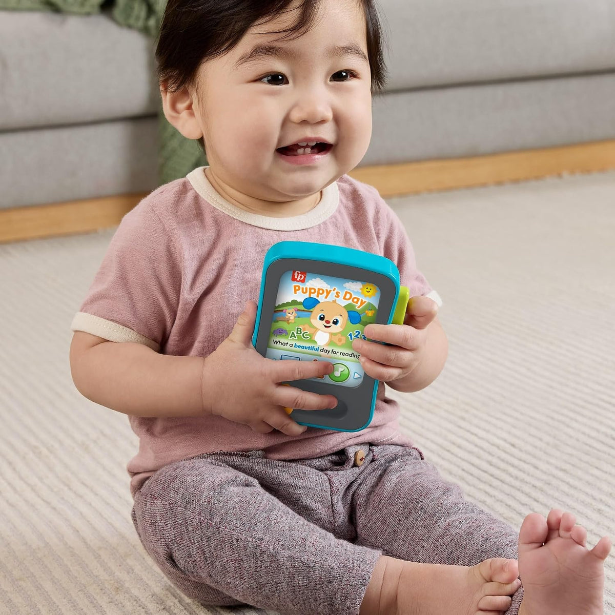 FISHER-PRICE JFK28 rozprávková čítačka Szczeniaczka Uczniaczka v 3 jazykoch