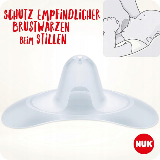 NUK dojčiace klobúčiky na bradavky 20mm veľ. M x2