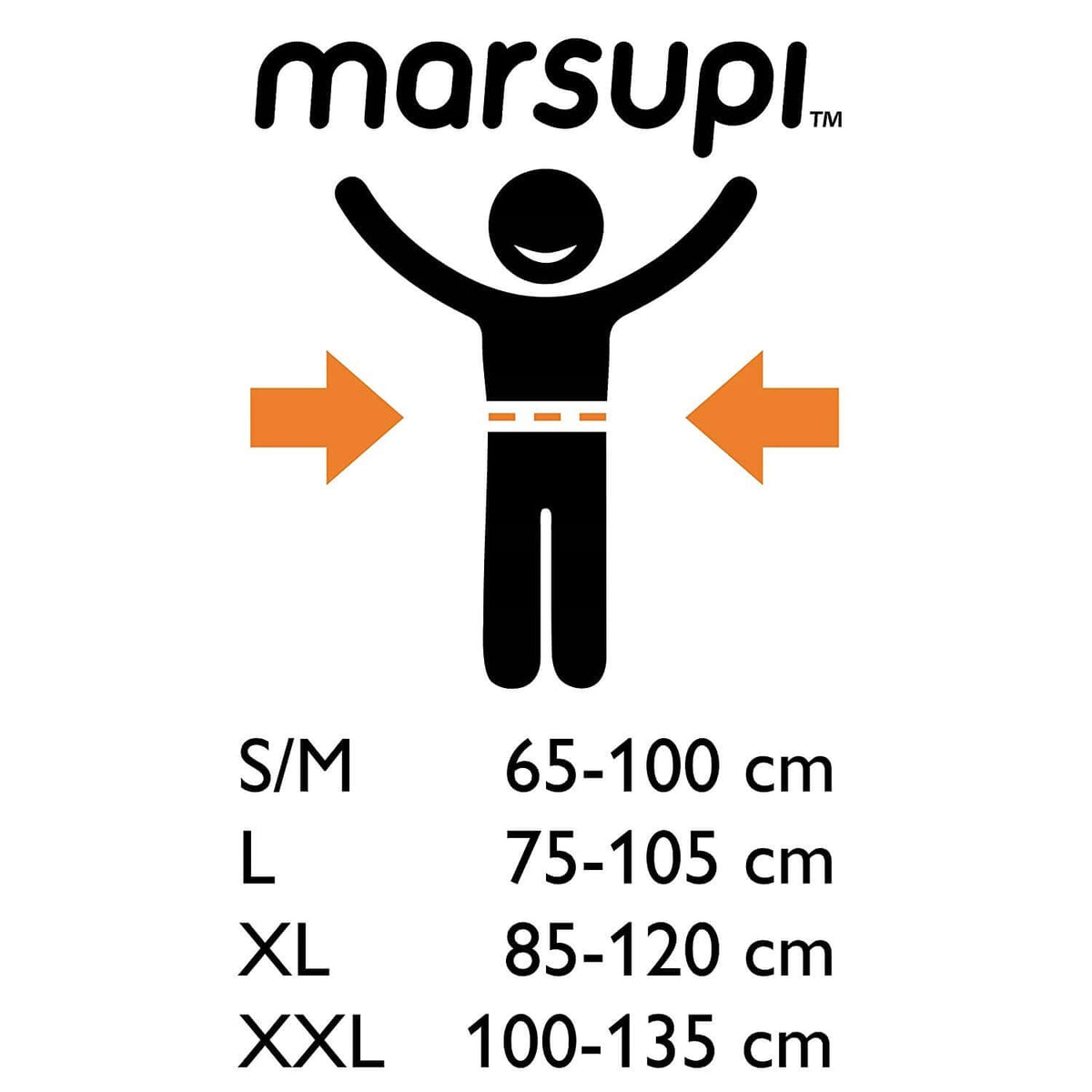MARSUPI 2.0 nosidełko ergonomiczne XL 3,5 - 15 kg z regulacją rozmiaru dla wygodnego noszenia dziecka