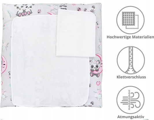 TUPTAM mäkká prebaľovacia podložka s poťahmi x2 75x50 cm