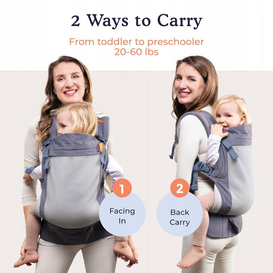 BECO TODDLER nosič na pracky 9-27kg mesh 3d