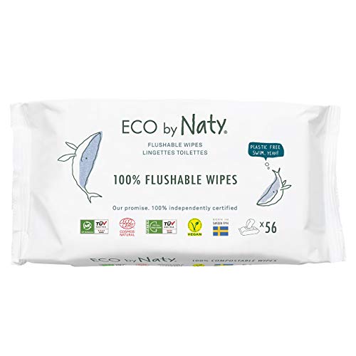 Eco by Naty toaletné vlhčené obrúsky pre novorodencov, 56 ks