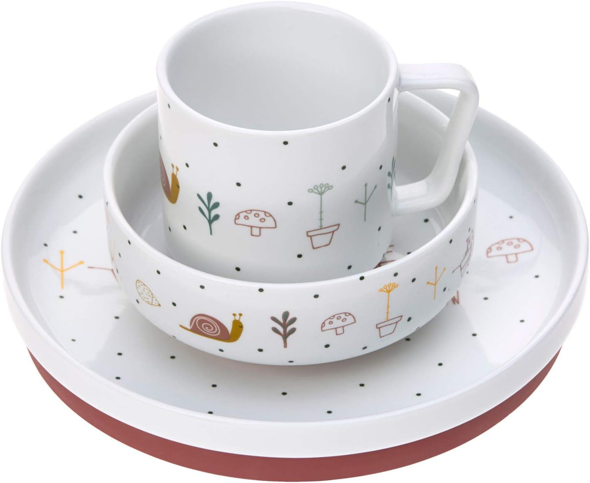 LASSIG Garden Explorer súprava porcelánového riadu 3-dielna