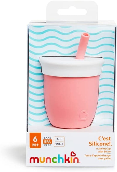 MUNCHKIN C'est Silicone! hrnček so slamkou 6 mesiacov+ 120ml