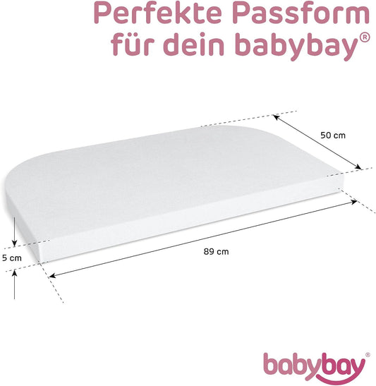 BABYBAY cearșaf cu elastic și membrană 89x50 cm