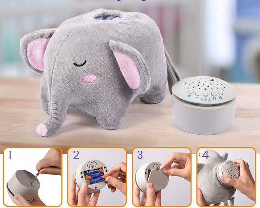MOMCOZY peluche proiettore di stelle 15 melodie e suoni 13x19 cm SOLE