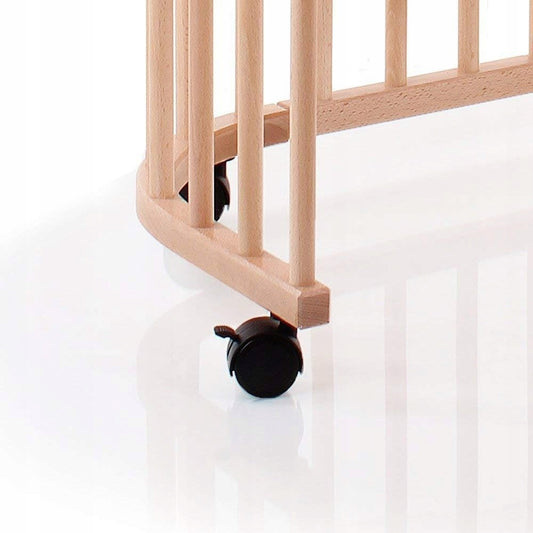 BABYBAY otočné kolieska s brzdou na detskú postieľku, 4 kusy – produktová fotografia 2