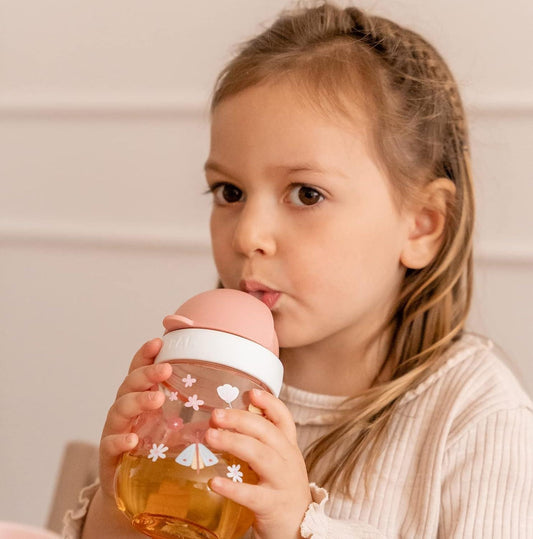 MEPAL Straw Cup nevytekajúci pohár so slamkou 9 m+ 300 ml LÚKA – fotografia produktu 2