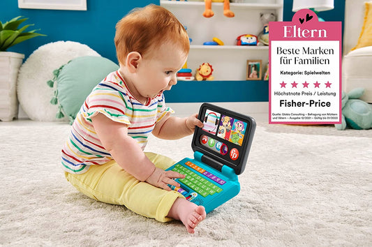 FISHER-PRICE interaktívny notebook V NEMČINE 6 m+