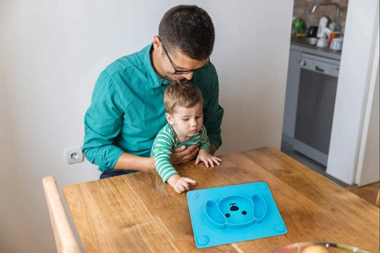 TODDLER podložka tanierik s 3 PRIEHRADKAMI protišmykový