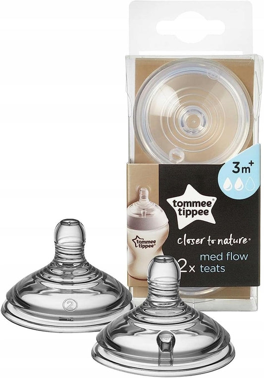 TOMMEE TIPPEE fopspeen voor fles CLOSER TO NATURE 3m+ x2