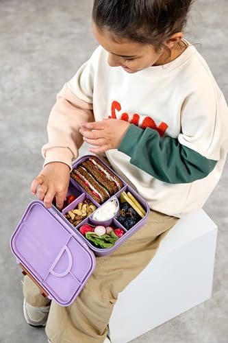 LÄSSIG Little Gang Smile śniadaniowe pudełko z przegródkami bento