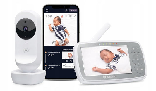 MOTOROLA VM44 Connect elektronisches Babyphone 4,3" FHSS mit App – Produktfoto 2