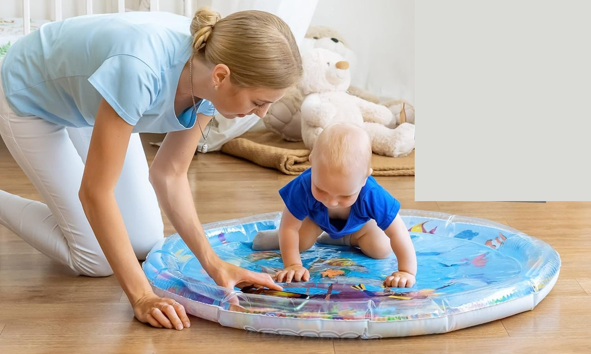 NOUBABY XXL vodná podložka na hru na brušku 100 cm OCEAN