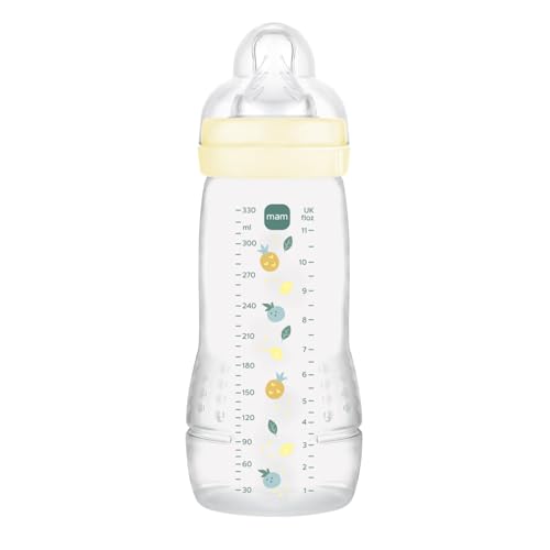 MAM Easy Active Pearl fľaša 330 ml s veľmi rýchlym prietokom 6m+