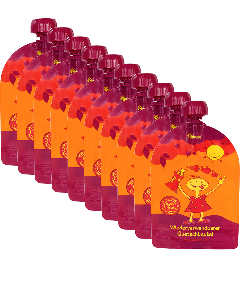 DIVATA MINI tubičky a vrecúška na pyré x10 100ml